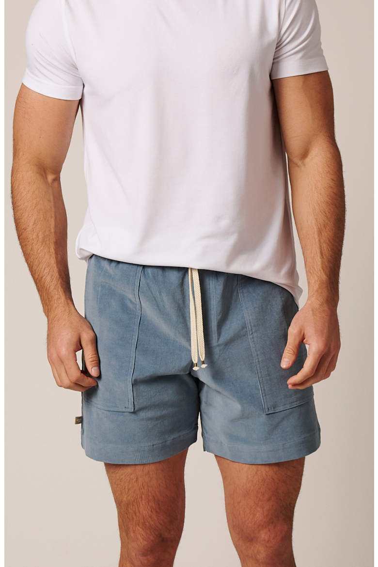 Patch Pocket Corduroy Short, Main, color, Celeste