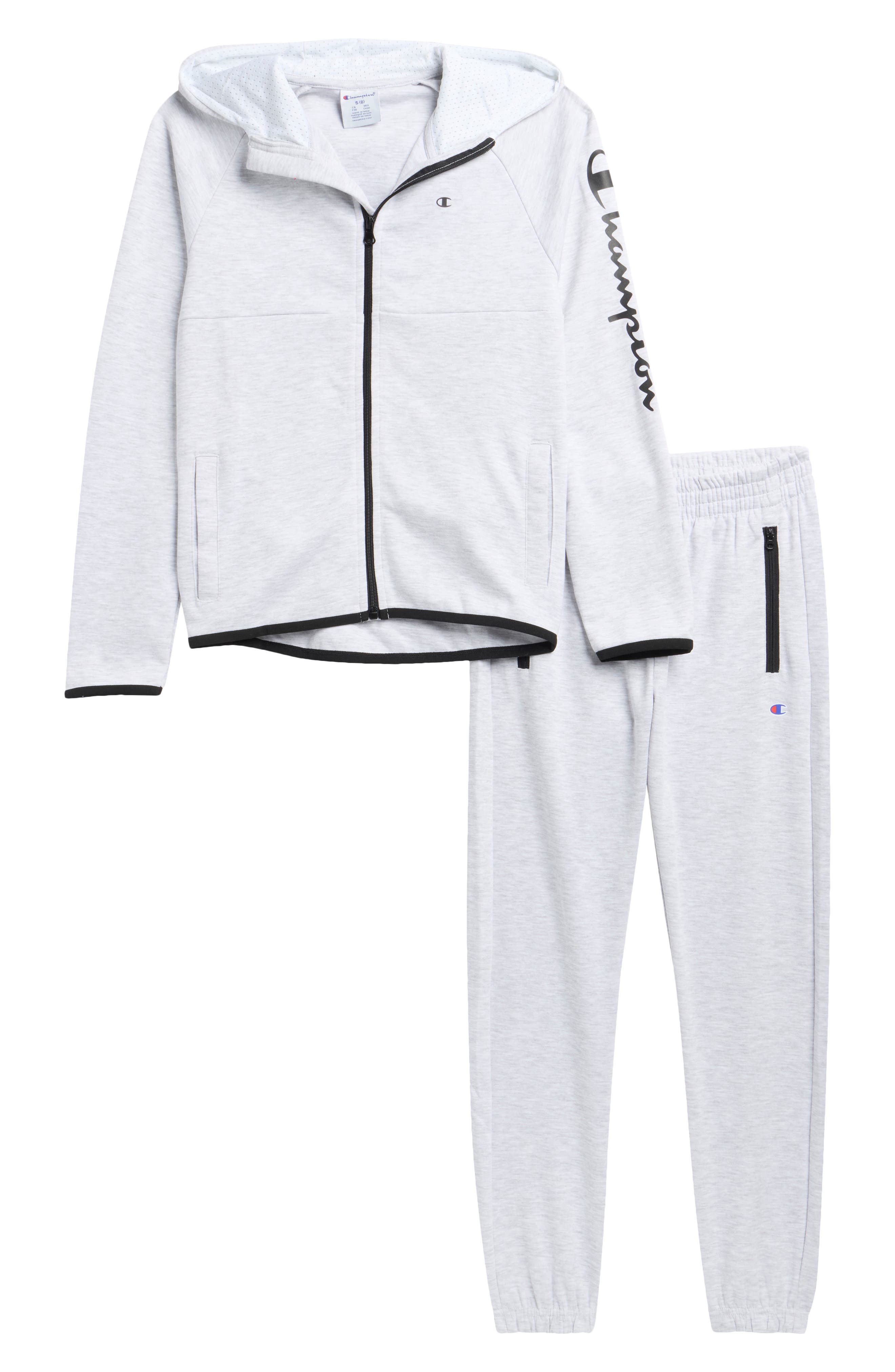 Kids' Double Knit Zip Up Hoodie & Pants Set
