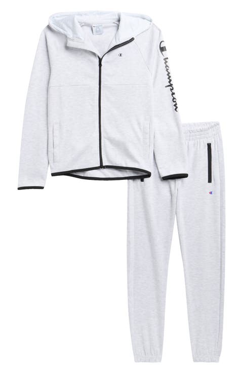 Kids' Double Knit Zip Up Hoodie & Pants Set