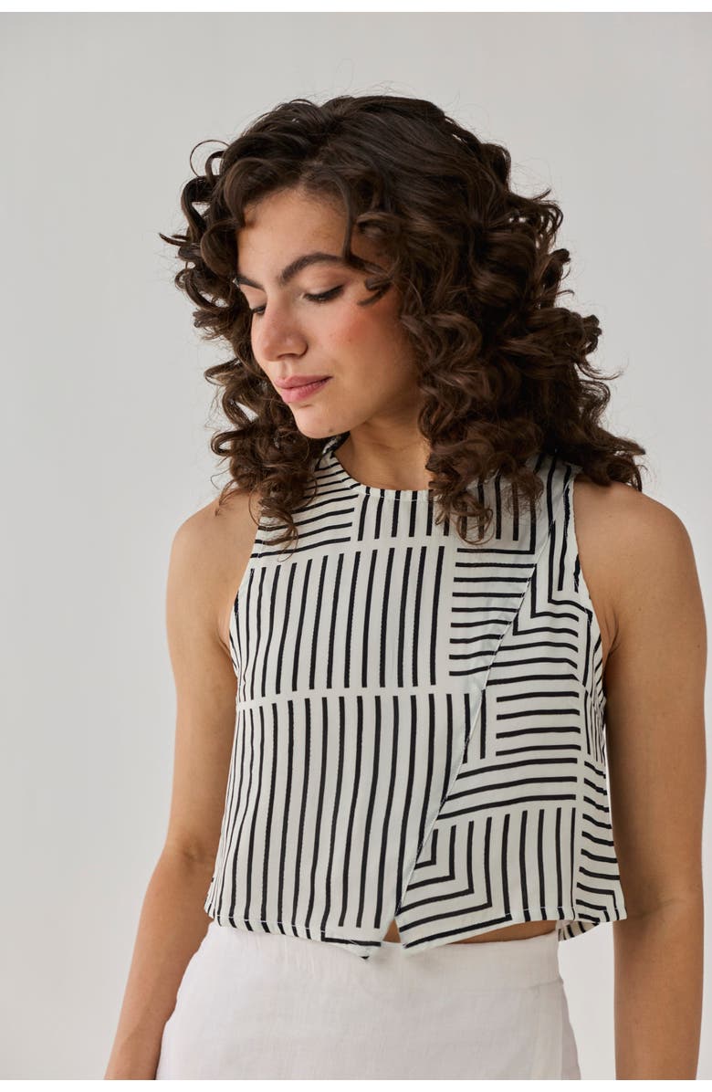 Reistor Relaxed Fit Boxy Crop Top, Alternate, color, Black