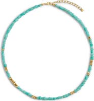 Monica Vinader Amaia Amazonite Beaded Necklace