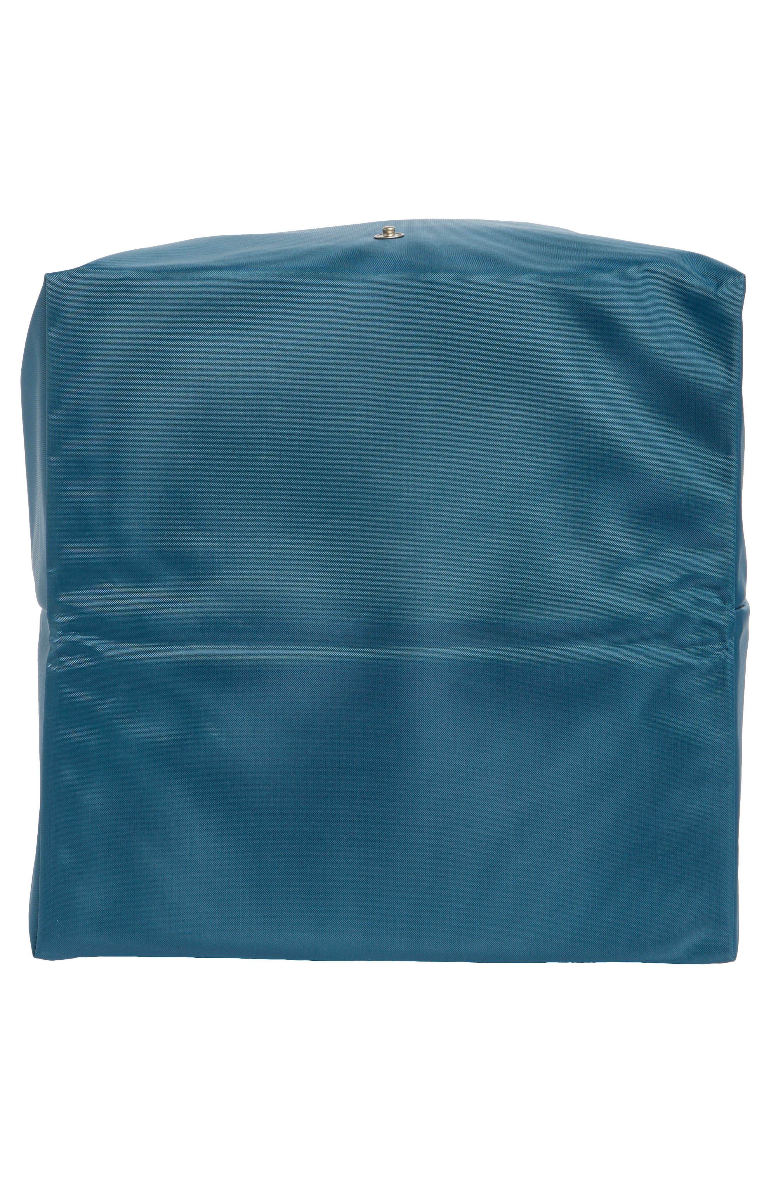 Longchamp Medium Cube Tote Bag, Alternate, color, Blue/ White