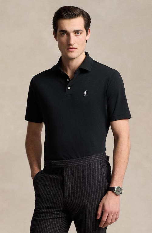 Polo Ralph Lauren Classic Fit Solid Black Cotton Polo In Polo Black