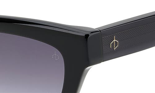 Rag & Bone 52mm Cat Eye Sunglasses In Black/grey Shaded