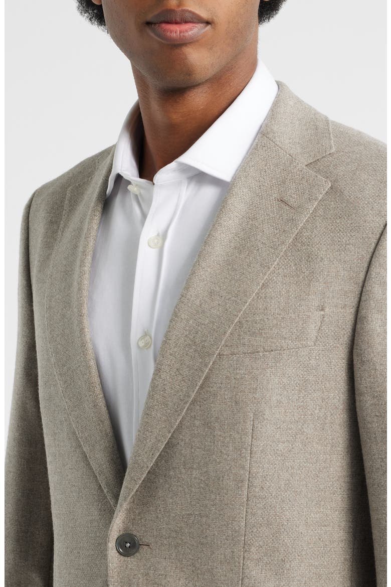 Hutson Brushed Wool & Cashmere Sport Coat, Alternate, color, OPEN GREY