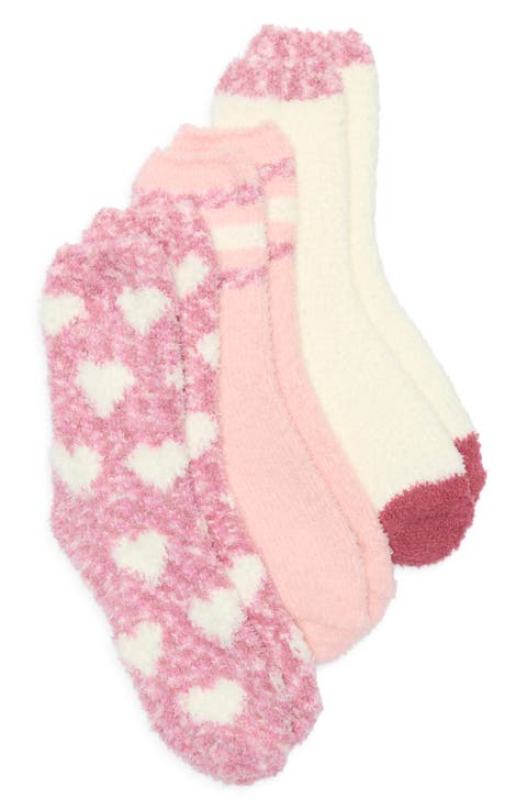 Snuggle Love Assorted 3-Pack Crew Socks