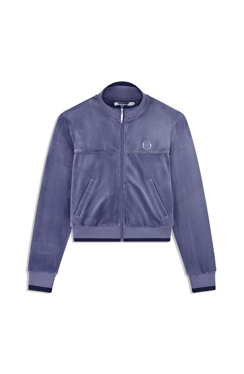 Sergio Tacchini Leta Velour Jacket, Alternate, color, Heron
