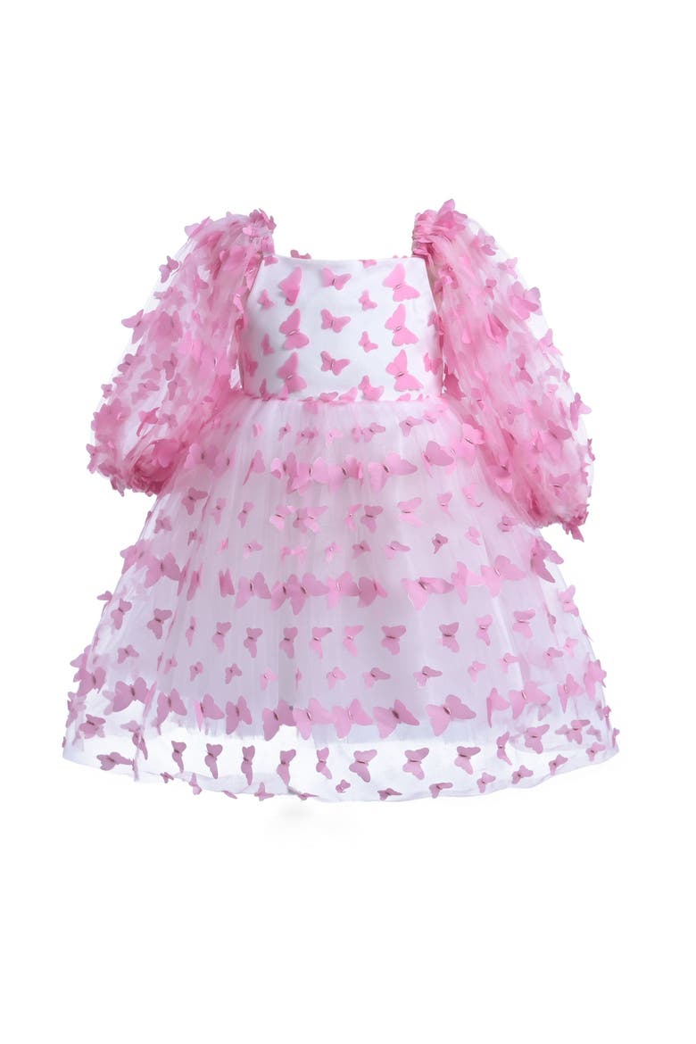 Bell Mariposa Dress, Main, color, Pink