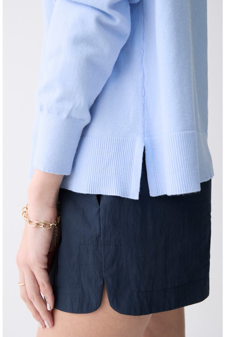 Lorriane Crewneck Sweater, Alternate, color, LIGHT BLUE