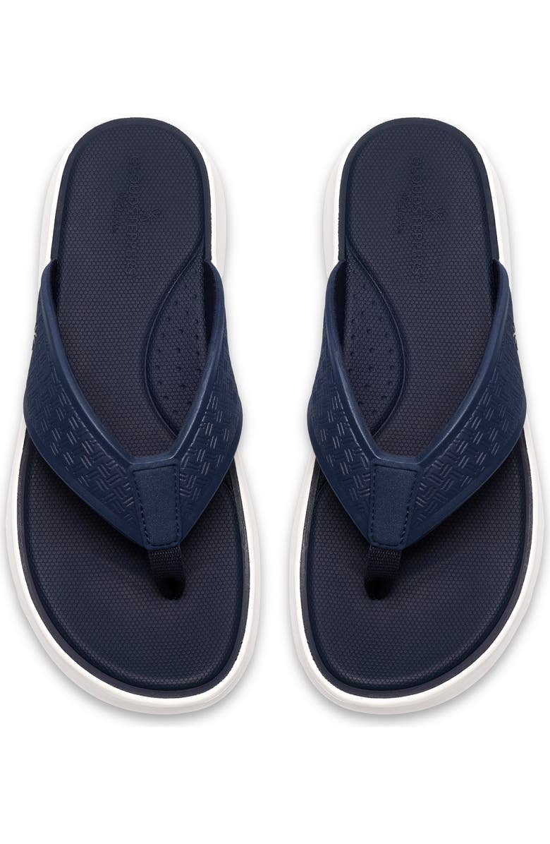 Clarks<sup>®</sup> Solvana Thong Toe Platform Sandal, Alternate, color, Navy