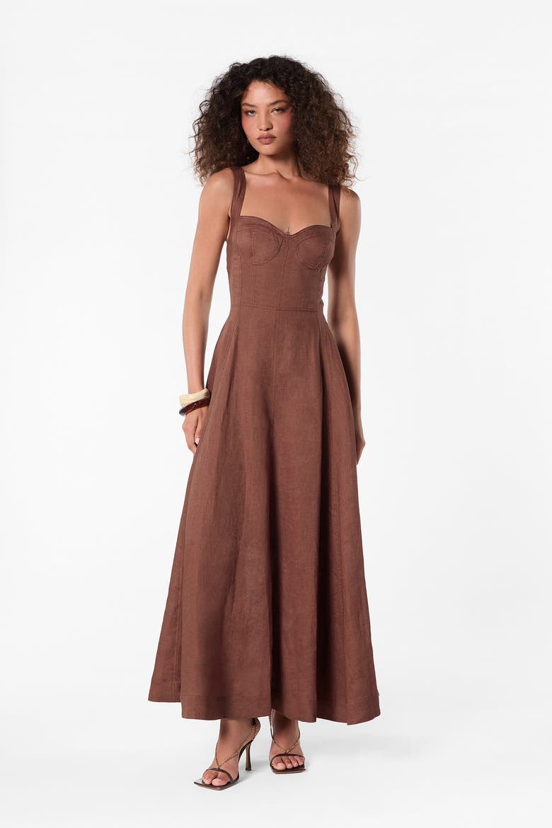 Anya Dress, Alternate, color, Mocha