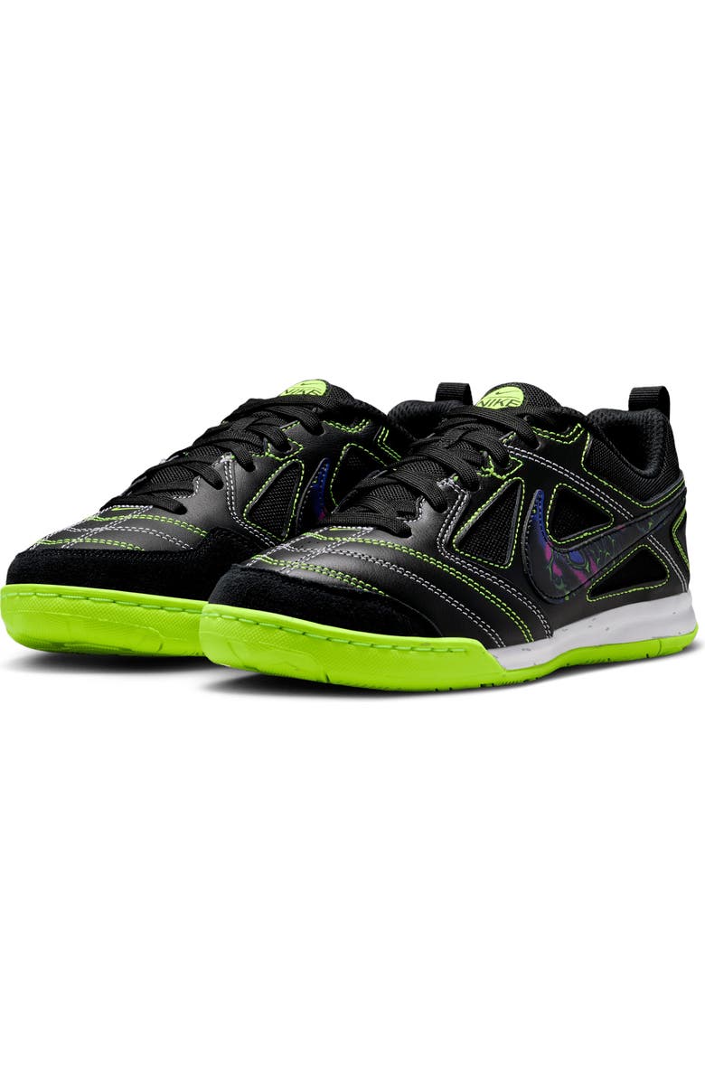 Nike Kids' Gato SE Soccer Sneaker, Main, color, Black/ Volt/ White/ Black