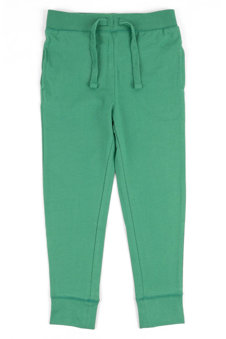 Kids 100% Cotton Lightweight Jogger Pants, Alternate, color, GREEN