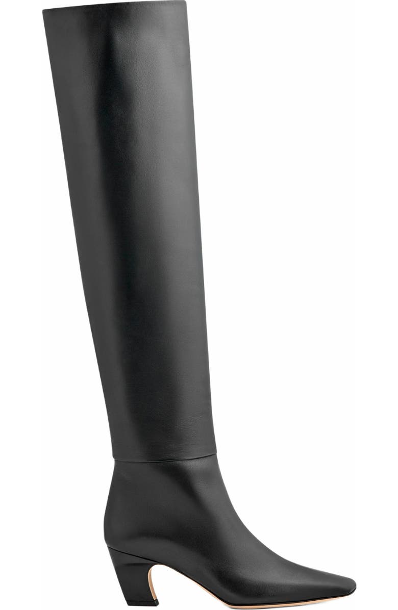 Neil J. Rodgers Meg Over The Knee Boot, Main, color, Black Nappa