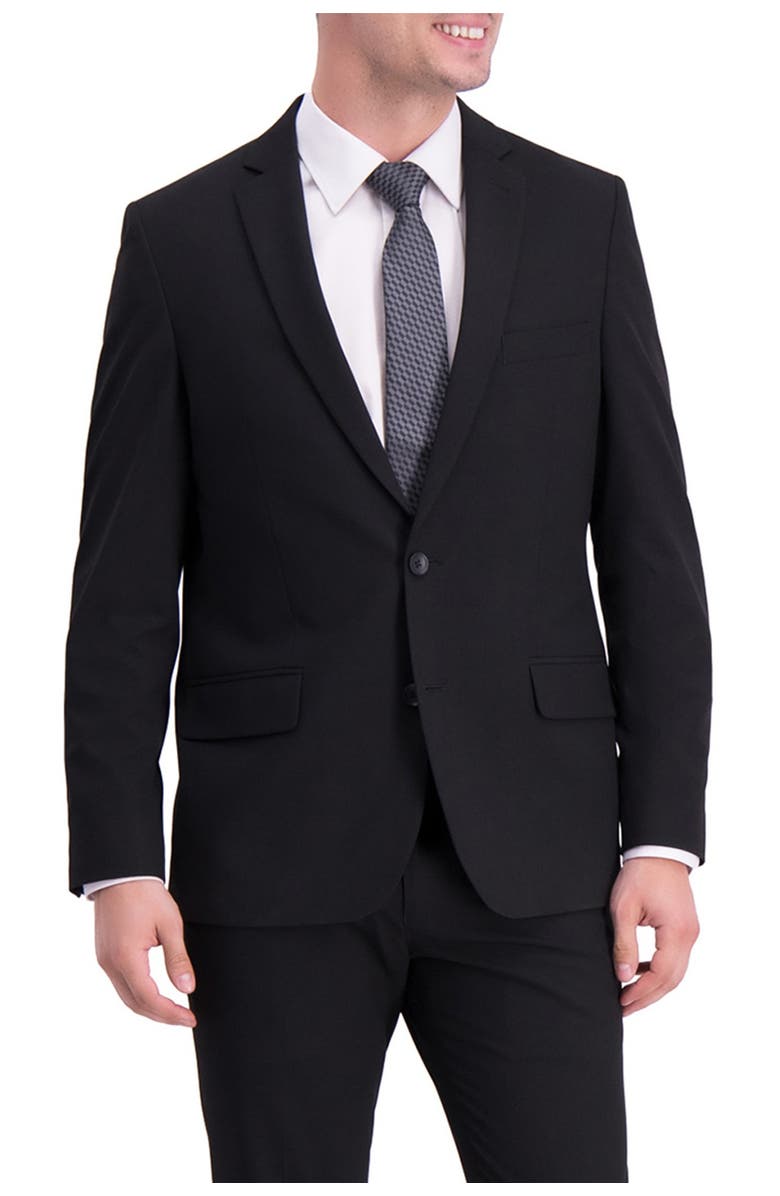 Louis Raphael Sharkskin Two Button Notch Lapel Stretch Slim Fit Suit Separates Jacket, Main, color, 
