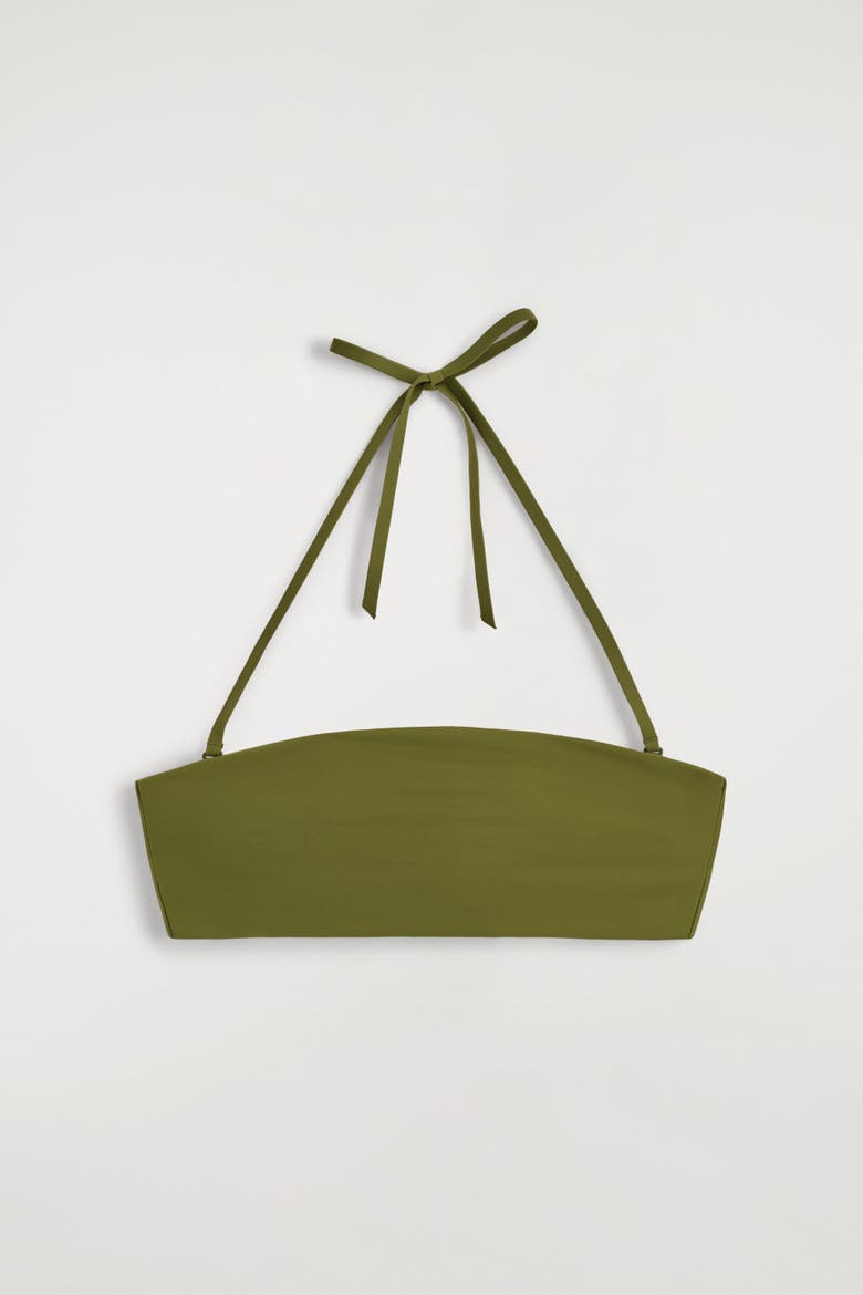 Bandeau Bikini Top, Alternate, color, KHAKI