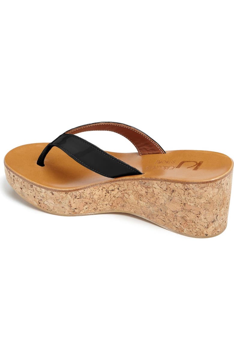 K.Jacques St. Tropez 'Diorite' Wedge Sandal, Alternate, color,