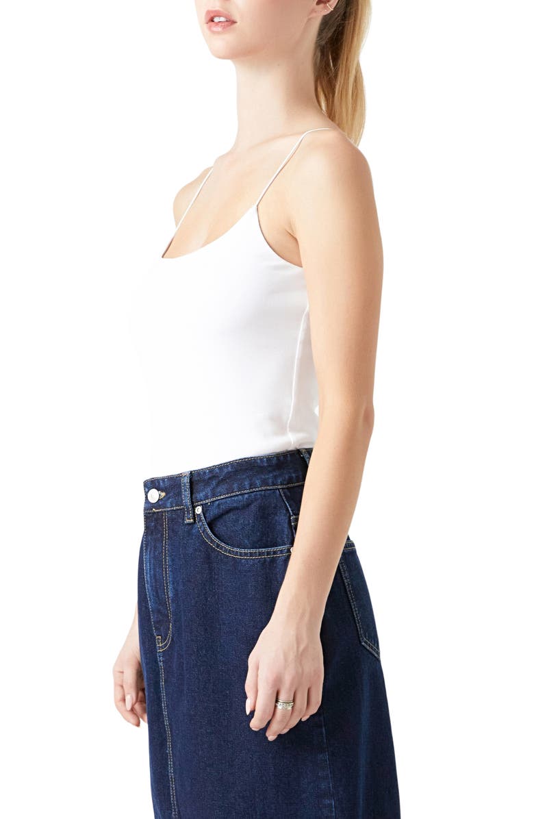 Grey Lab Jersey Camisole, Alternate, color, White