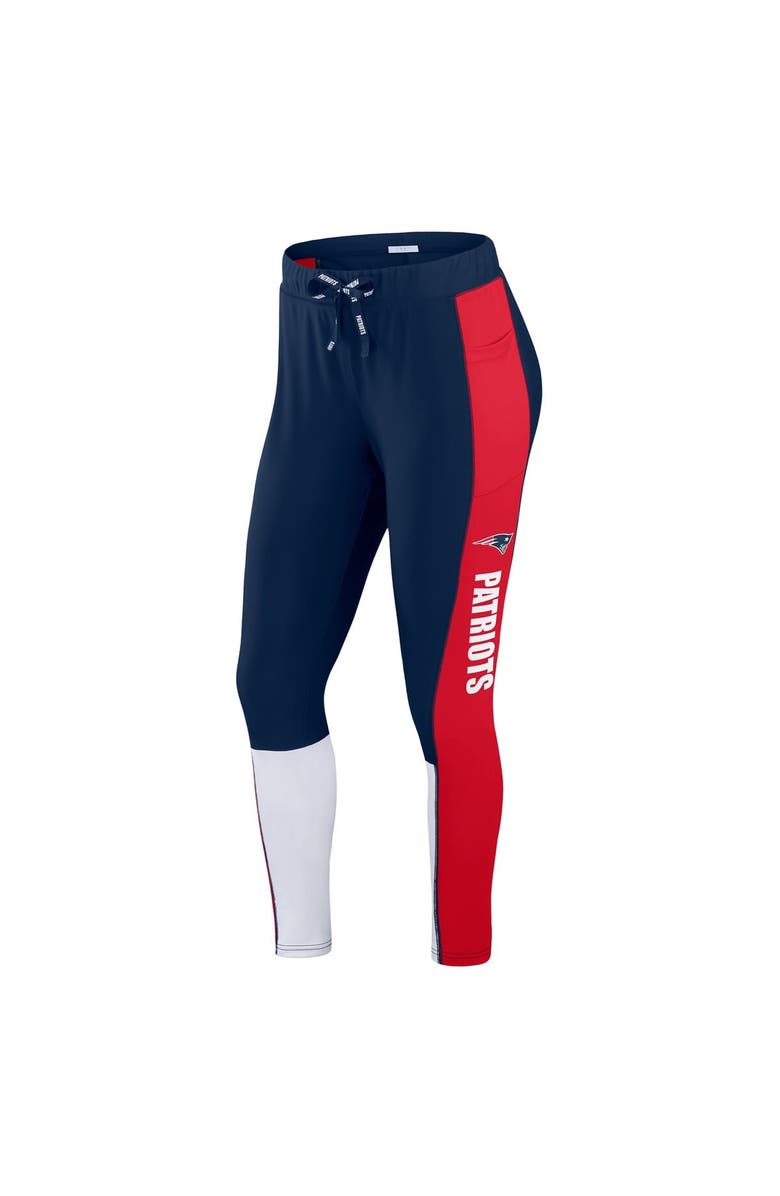 WEAR by Erin Andrews Women's WEAR by Erin Andrews Navy/Red New England Patriots Color-Block Leggings, Alternate, color, Navy