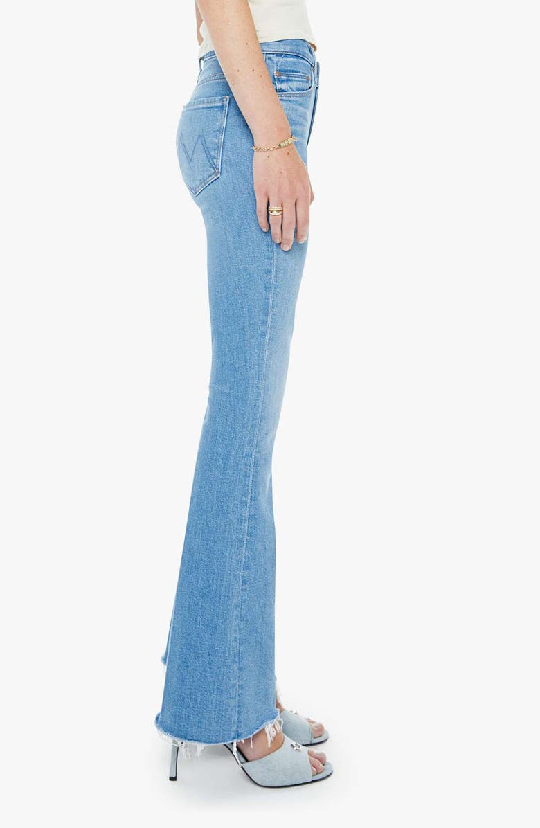 MOTHER Fray Hem Flare Jeans, Alternate, color, Satisfy Your Cravings