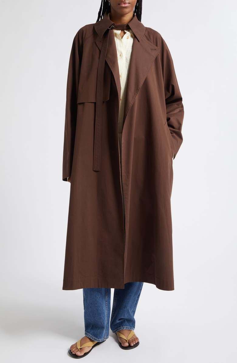 OSSOU Delta Trench Coat, Main, color, Cedar