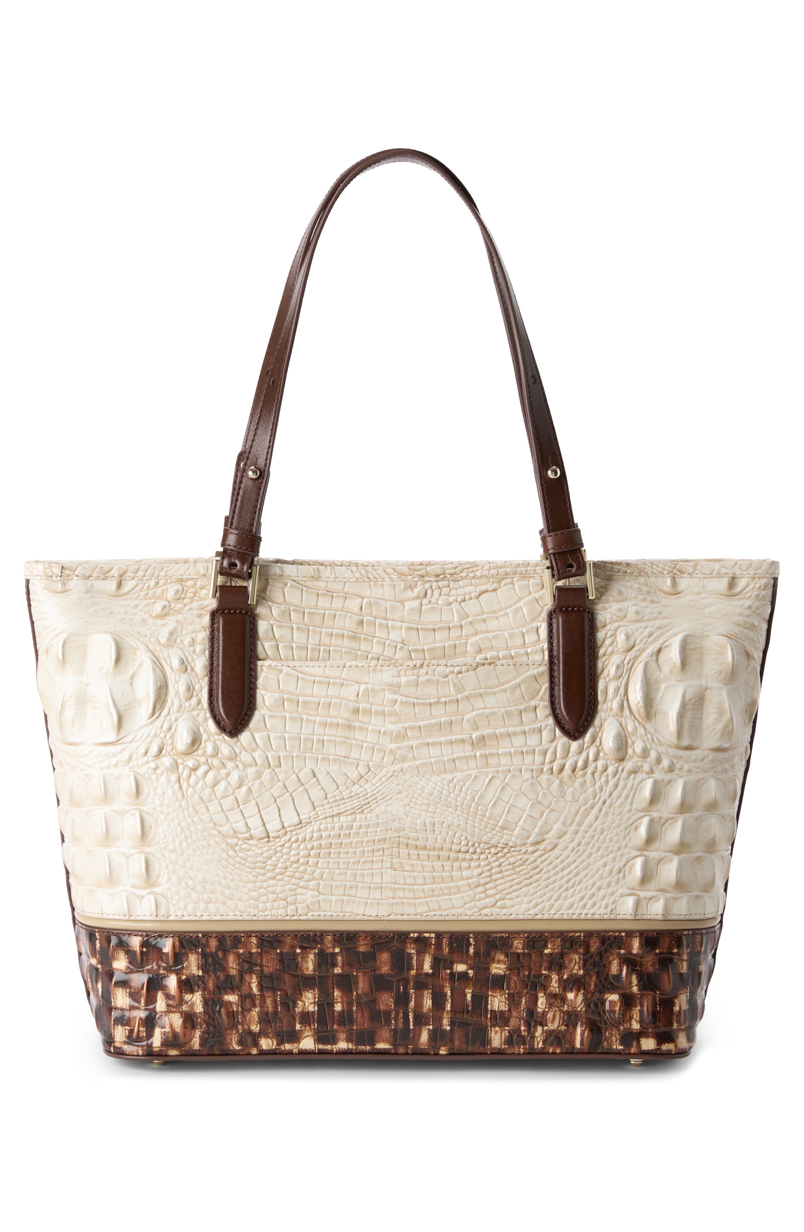 Medium Asher Embossed Leather Shoulder Bag, Alternate, color, IVORY MULTI
