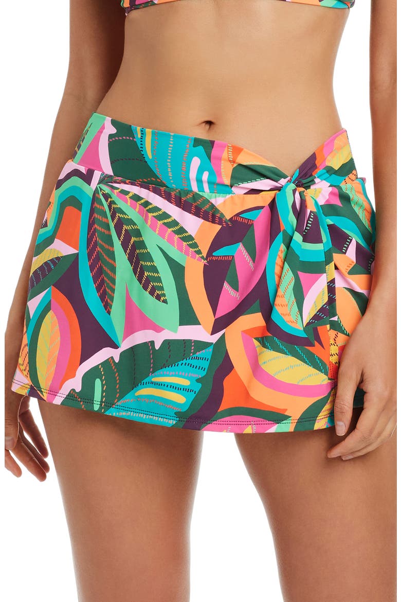 Hipster Swim Skirt, Main, color, MULTI