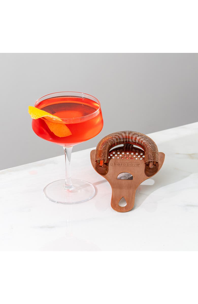 A Bar Above Antique Copper Hawthorne Cocktail Strainer, Alternate, color, Antique Copper