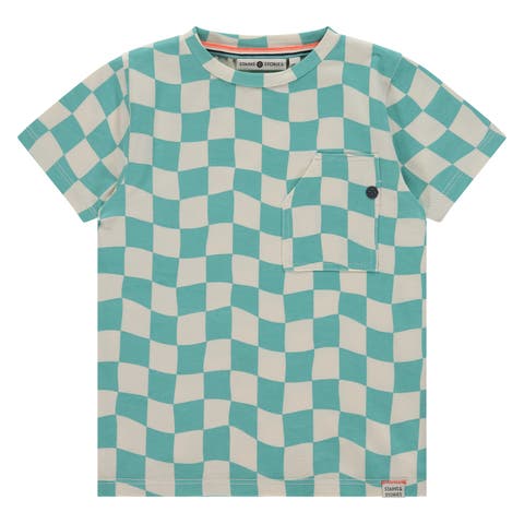 Wavy Check Short Sleeve T-Shirt
