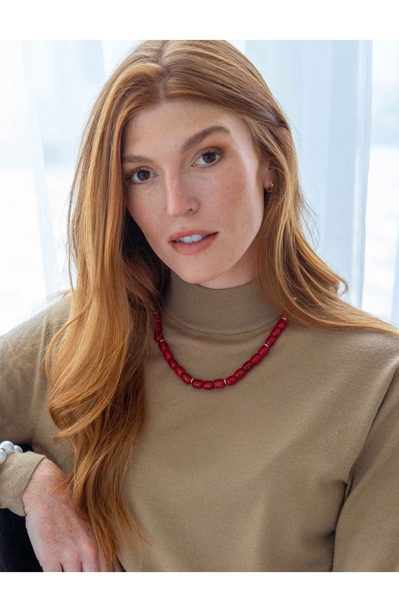 By Lilla Jackie Necklace, Alternate, color, Red