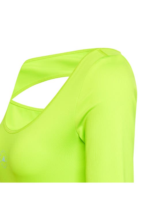 Adidas By Stella Mccartney Back Cutout Crop Top In Multi