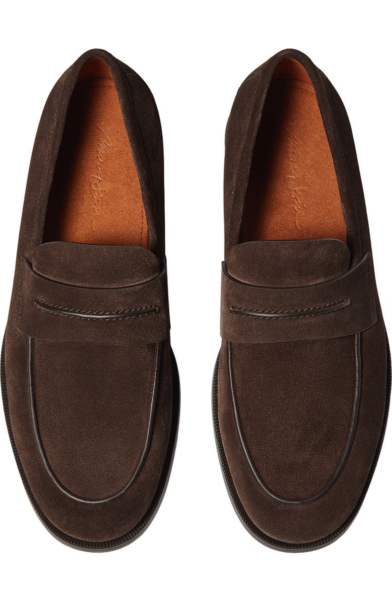 ZEGNA Suede Driving Loafer, Alternate, color, Dark Brown