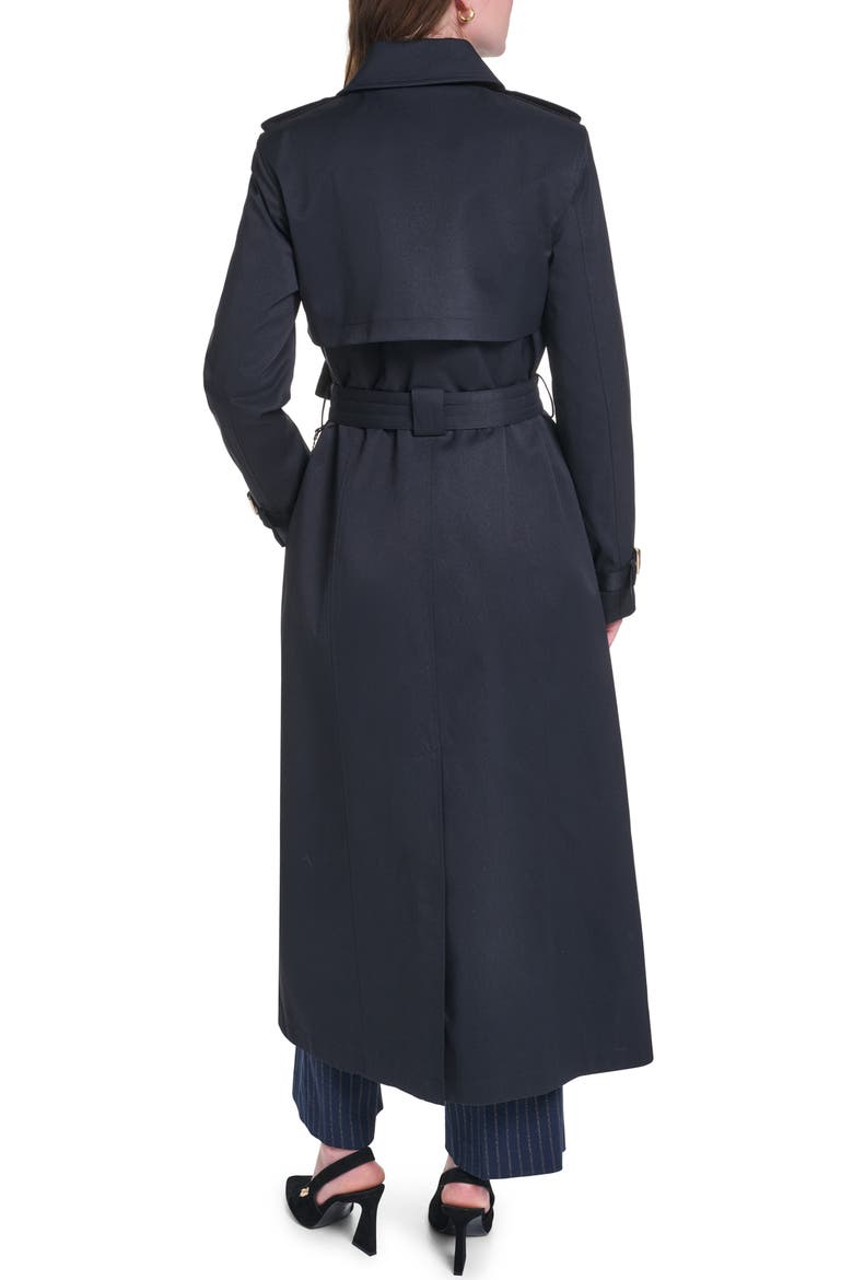 Belted Trench Coat, Alternate, color, BLACK
