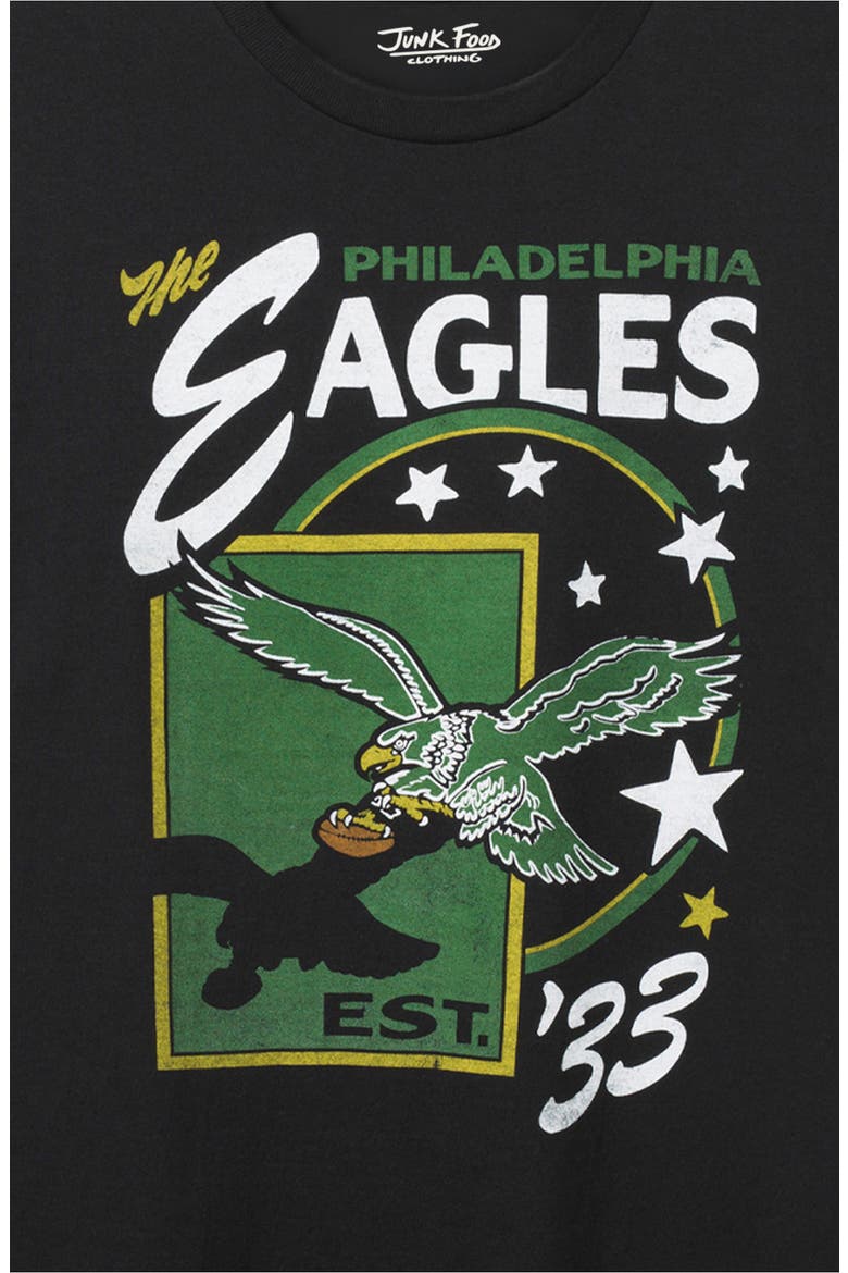 Philadelphia Eagles Star Power Cotton Graphic T-Shirt, Alternate, color, BLACK