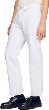 SANDRO Regular raw jeans