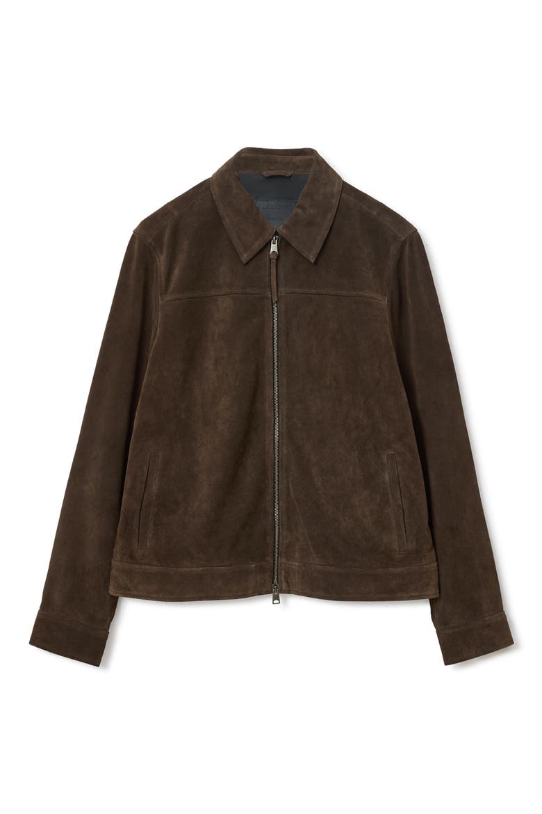 Rhone Suede Jacket, Alternate, color, COCOA BROWN