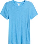 Caslon® Cotton Blend Crewneck T-Shirt