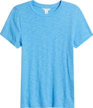 Caslon® Cotton Blend Crewneck T-Shirt