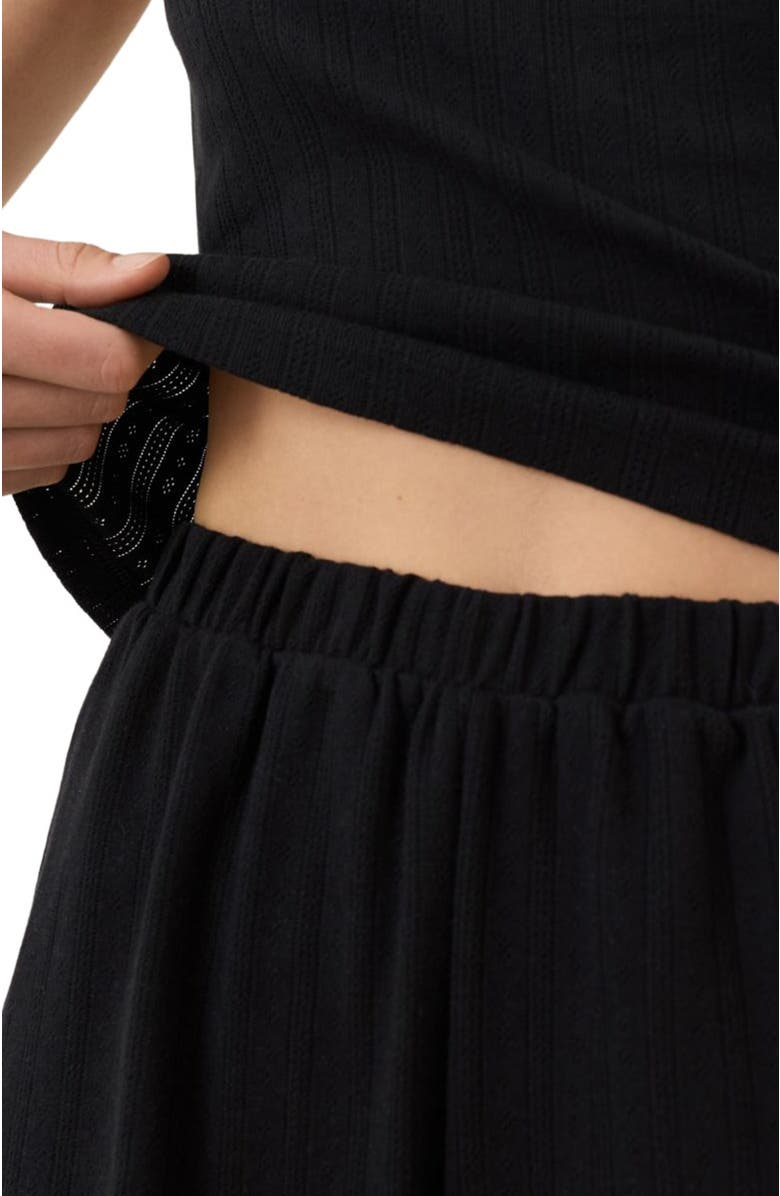 Pact Organic Cotton Pointelle Cami, Alternate, color, Black