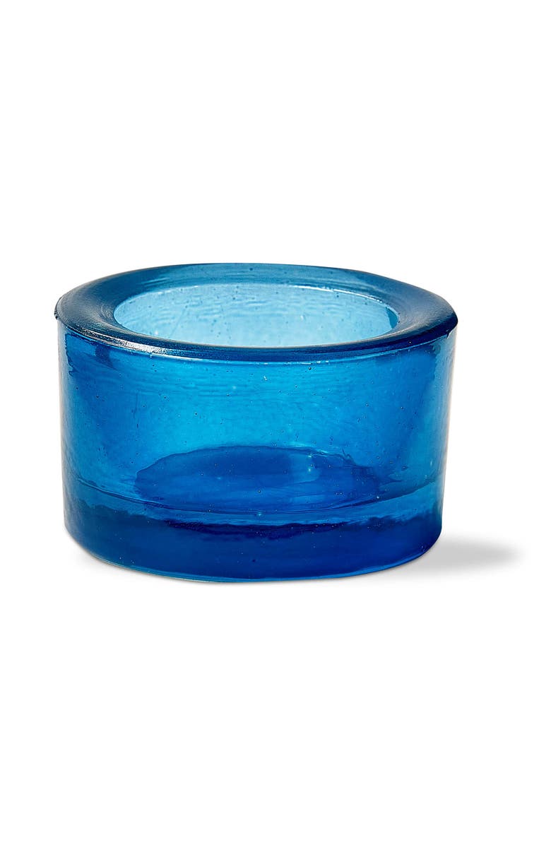 tag Chunky Light Blue Glass Tealight Holder for Everyday Use, Main, color, Blue
