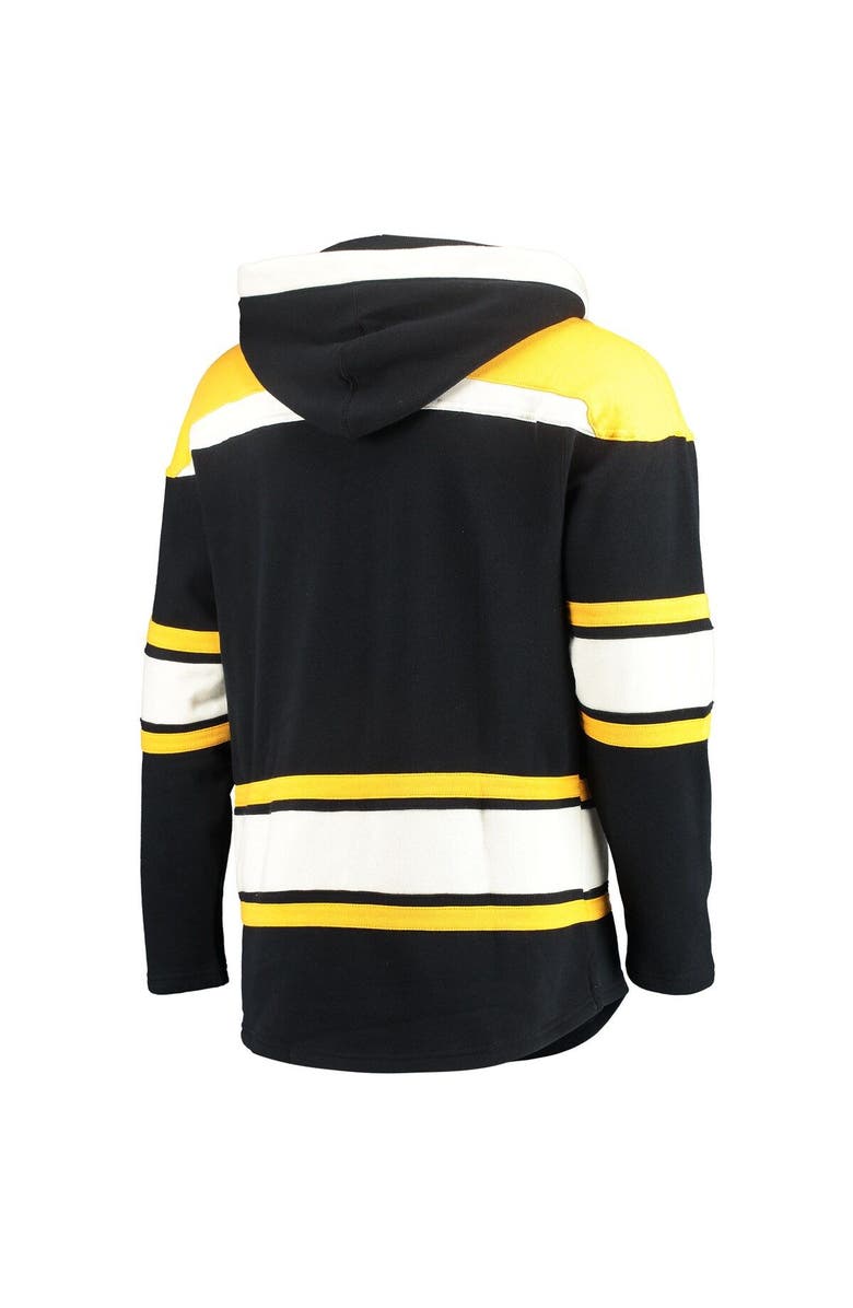 '47 Men's '47 Black Boston Bruins Superior Lacer Pullover Hoodie, Alternate, color, 