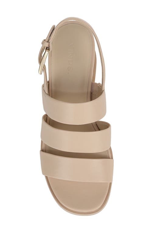 Vince Rochel Slingback Platform Wedge Sandal In Birch Sand
