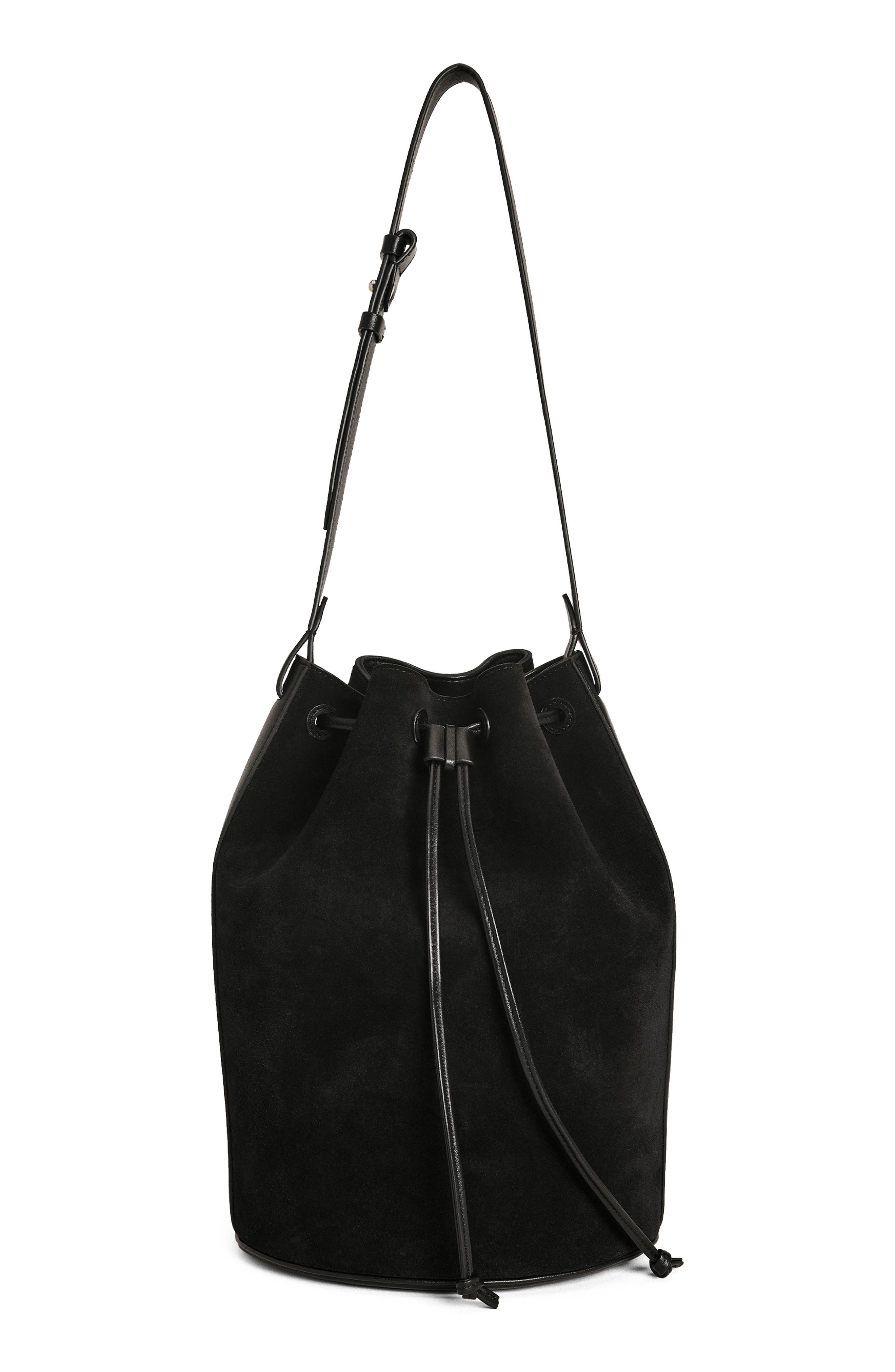 Reformation Medium Ornellia Bucket Bag, Main, color, 