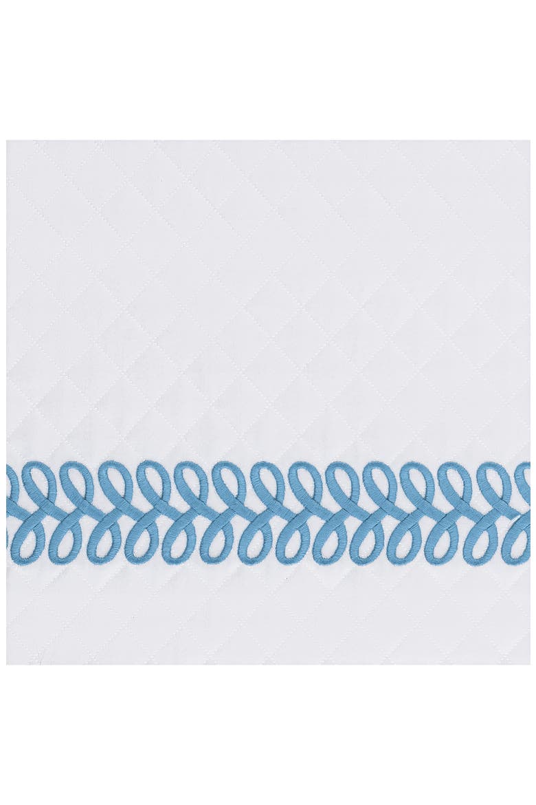 Astor Braid Matelassé Sham, Alternate, color, SKY