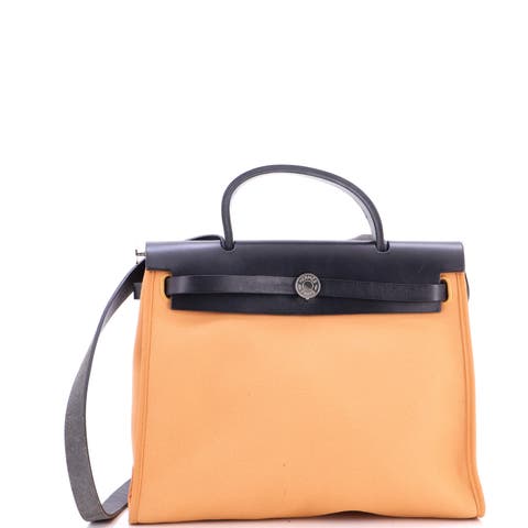 Herbag Zip Leather and Toile 31