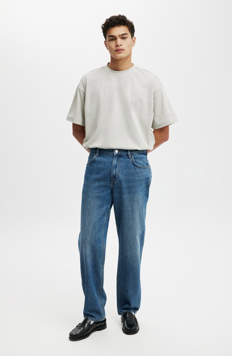 Cotton On Boxy Plain Cotton T-Shirt, Alternate, color, Smoke