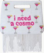 Island to East Side I Need a Cosmo Handle Pouch, Fringe