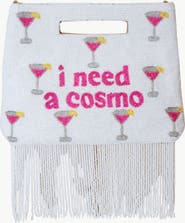 Island to East Side I Need a Cosmo Handle Pouch, Fringe