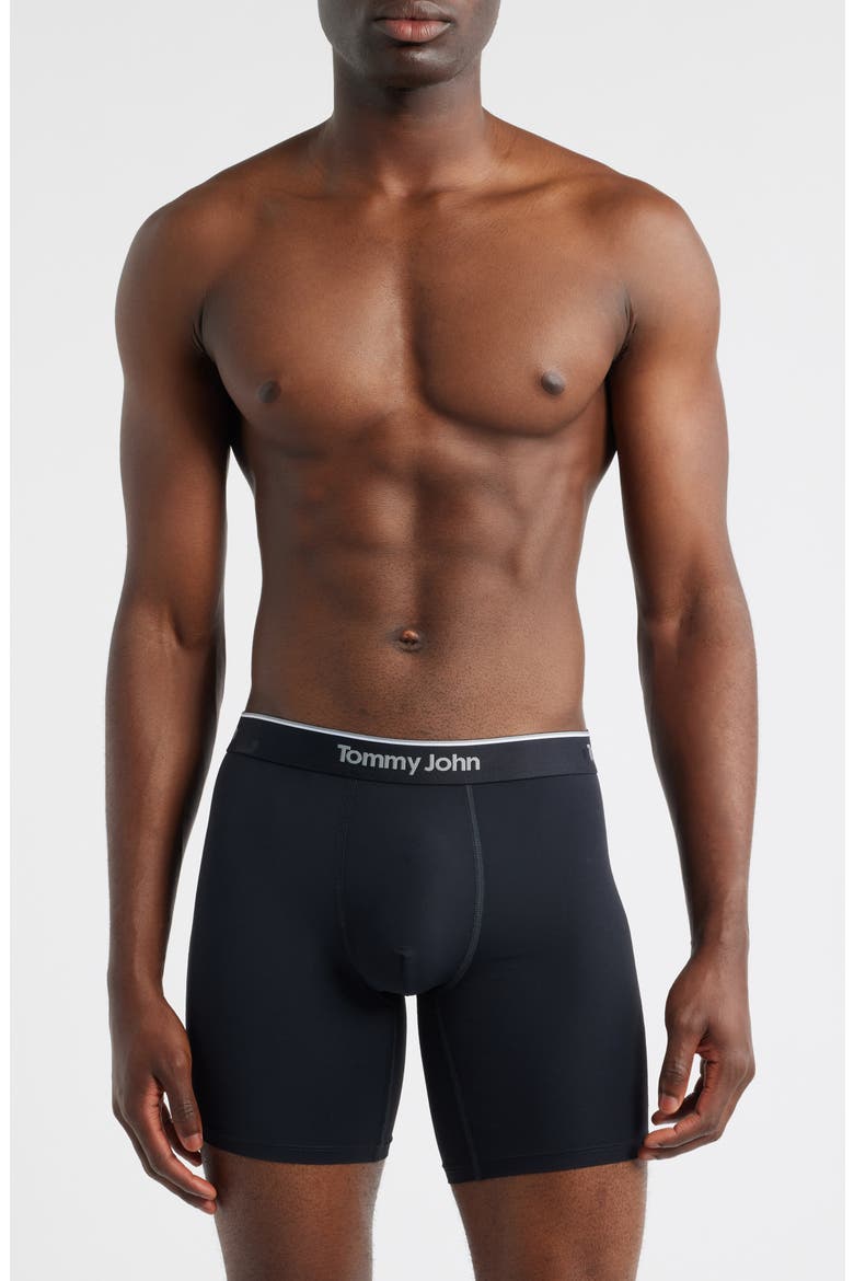Micro Stretch 4-Pack 6-Inch Boxer Briefs, Alternate, color, BLACK