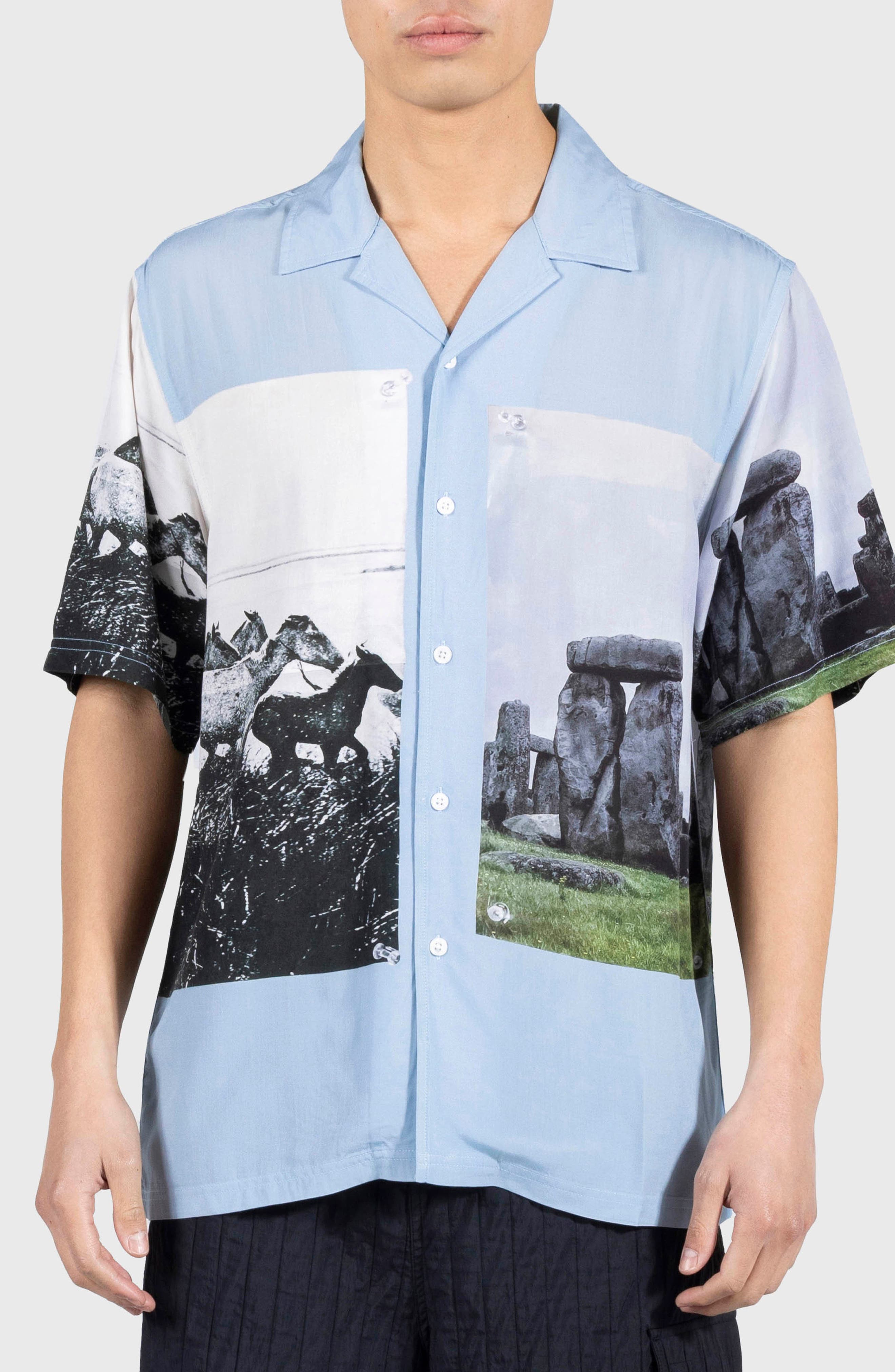 PLEASURES Stone Horse Camp Shirt